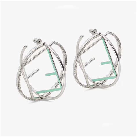 fendi silver earrings